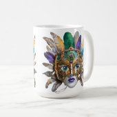 Mug Mardi Gras Météo et Masque Métal (Devant droit)