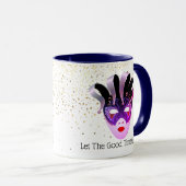 Mug Mardi Gras Mug-Let The Good Times Roll (Devant droit)
