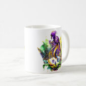 Mug Mardi Gras - Oiseau Et Couronne (Devant droit)