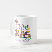 Mug Mardi Gras personnalisé (Devant gauche)