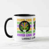 Mug MARDI GRAS personnalisé Masquerade Afro (Gauche)