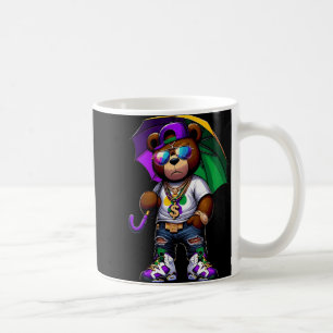 Mug Mardi Gras pour garçons homme hip hop ours en pelu