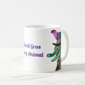 Mug Mardi Gras Steampunk Party Animal Alligator (Devant droit)
