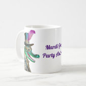 Mug Mardi Gras Steampunk Party Animal Alligator (Devant gauche)