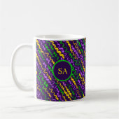 Mug Mardi Gras Vert Golden violet rubans (Gauche)