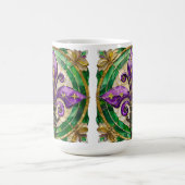 Mug Mardi Gras Vitrail Fleur de lis (Centre)