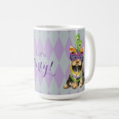 Mug Mardi Gras Yorkie (Devant droit)