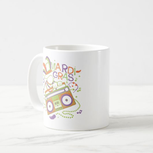 Mug Mardi Remix : Perles, Beats & Boxes (Devant gauche)