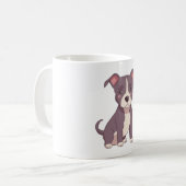 Mug Mare american pit bull terrier kawaii illustration (Devant gauche)