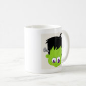 Mug Mare Green Frankenstein Monster face Halloween (Devant droit)