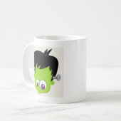 Mug Mare Green Frankenstein Monster face Halloween (Devant gauche)