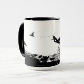 Mug Marécages d'animaux de faune d'oiseau de héron (Devant gauche)