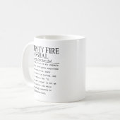 Mug maréchal adjoint des incendies (Devant gauche)