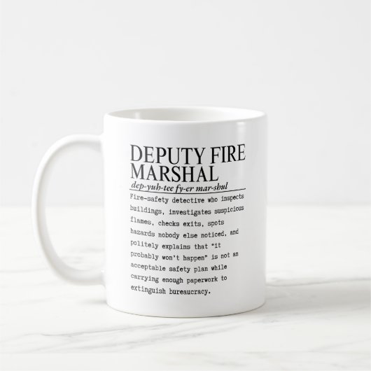 Mug maréchal adjoint des incendies (Gauche)