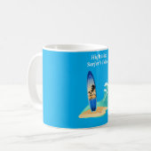 Mug "Marée haute : la fierté du surfeur" aventure océa (Devant gauche)