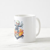 Mug Marelle d'enfer � Crâne de démon drôle (Devant droit)