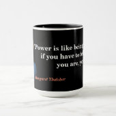 Mug Margaret Thatcher Citation Sur Le Pouvoir (Centre)