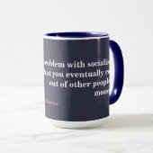 Mug Margaret Thatcher Cite Sur Le Socialisme (Devant droit)