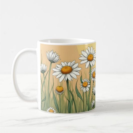 Mug Marguerite blanche (Gauche)