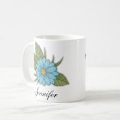Mug Marguerite bleue (Devant gauche)