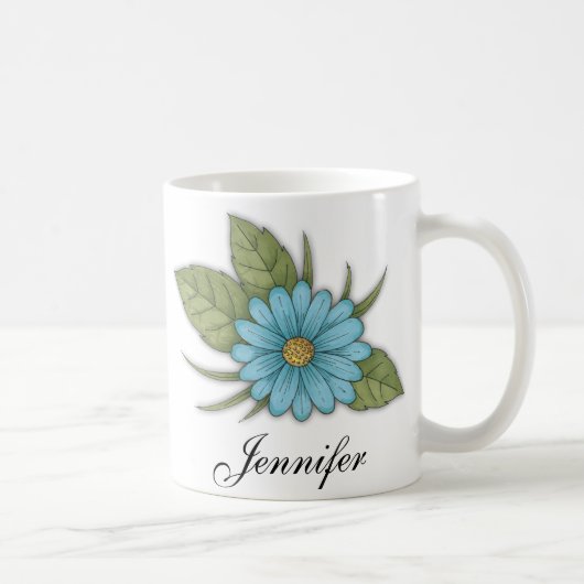 Mug Marguerite bleue (Droite)