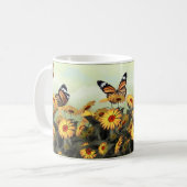 Mug Marguerite de papillon (Devant gauche)