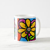 Mug Marguerite de soleil en jaune (Devant droit)