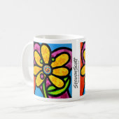 Mug Marguerite de soleil en jaune (Devant gauche)