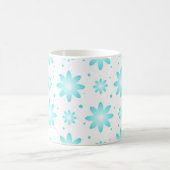 Mug Marguerite délicate blanche et turquoise, point mo (Centre)