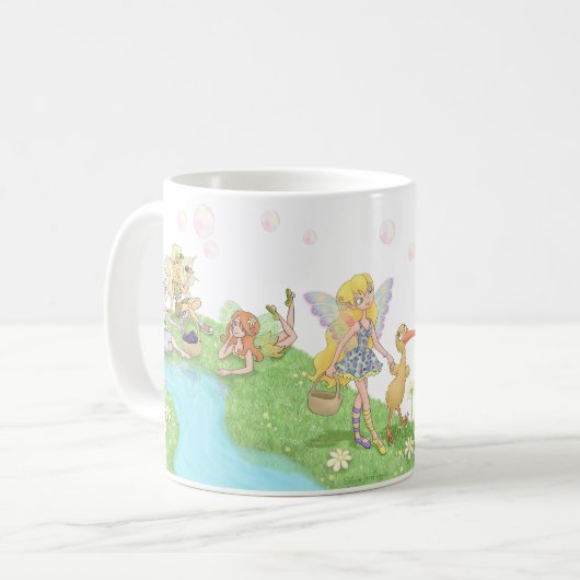 Mug Marguerite des collines de fleur (Devant gauche)