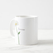 Mug marguerite personnalisée chic (Devant gauche)