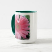 Mug Marguerite rose de Gerber (Devant gauche)