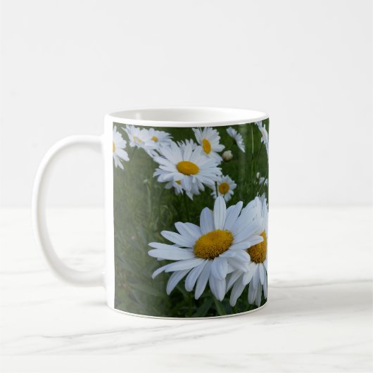 Mug marguerites blanches (Gauche)