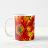 Mug Marguerites de Gerbera jaune et orange (Gauche)