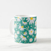 Mug Marguerites de printemps - Vert clair (Devant gauche)