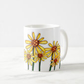 Mug Marguerites jaunes (Devant droit)