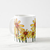 Mug Marguerites jaunes (Devant gauche)