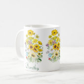 Mug Marguerites personnalisées (Devant gauche)