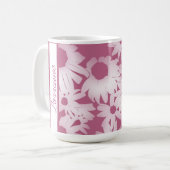 Mug Marguerites Raspberry Color Me (Devant gauche)
