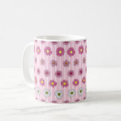 Mug Marguerites rose et blanc Fleur sauvage Whimsy (Devant gauche)