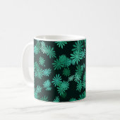 Mug Marguerites sarcelle (Devant gauche)