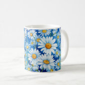 Mug Marguerites sur le bleu (Devant droit)