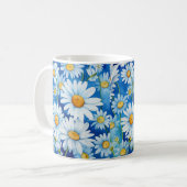 Mug Marguerites sur le bleu (Devant gauche)