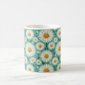 Mug Marguerites sur un fond bleu doux (Centre)