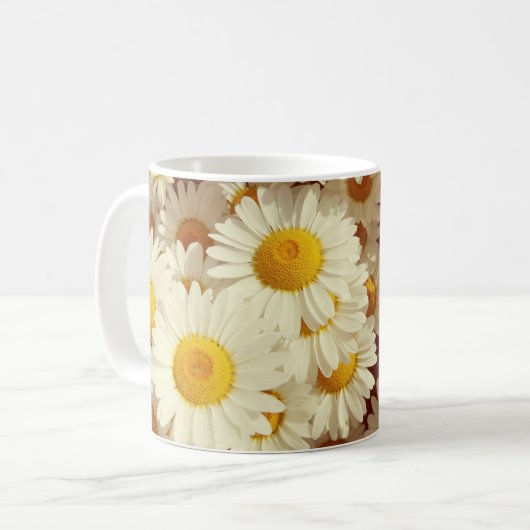 Mug marguerites vintages (Devant gauche)