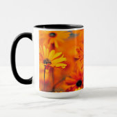 Mug marguerrier aux fleurs orange (Gauche)