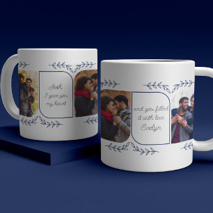 Mug Mari 3 Photo verticale Mots d'amour Botanique