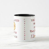 Mug Mari 40 ans de mariage est année jaune rouge (Centre)