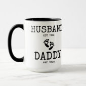 Mug Mari à papa Grossesse Révèle Café tendance (Gauche)