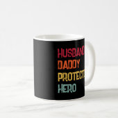 Mug Mari Daddy Protecteur Héros Fête des pères Papa (Devant droit)